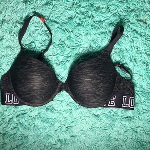 Lightly padded push up bra